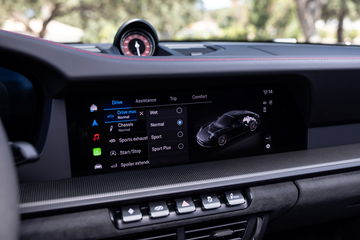Vista del cuadro de instrumentos digital del Porsche 911