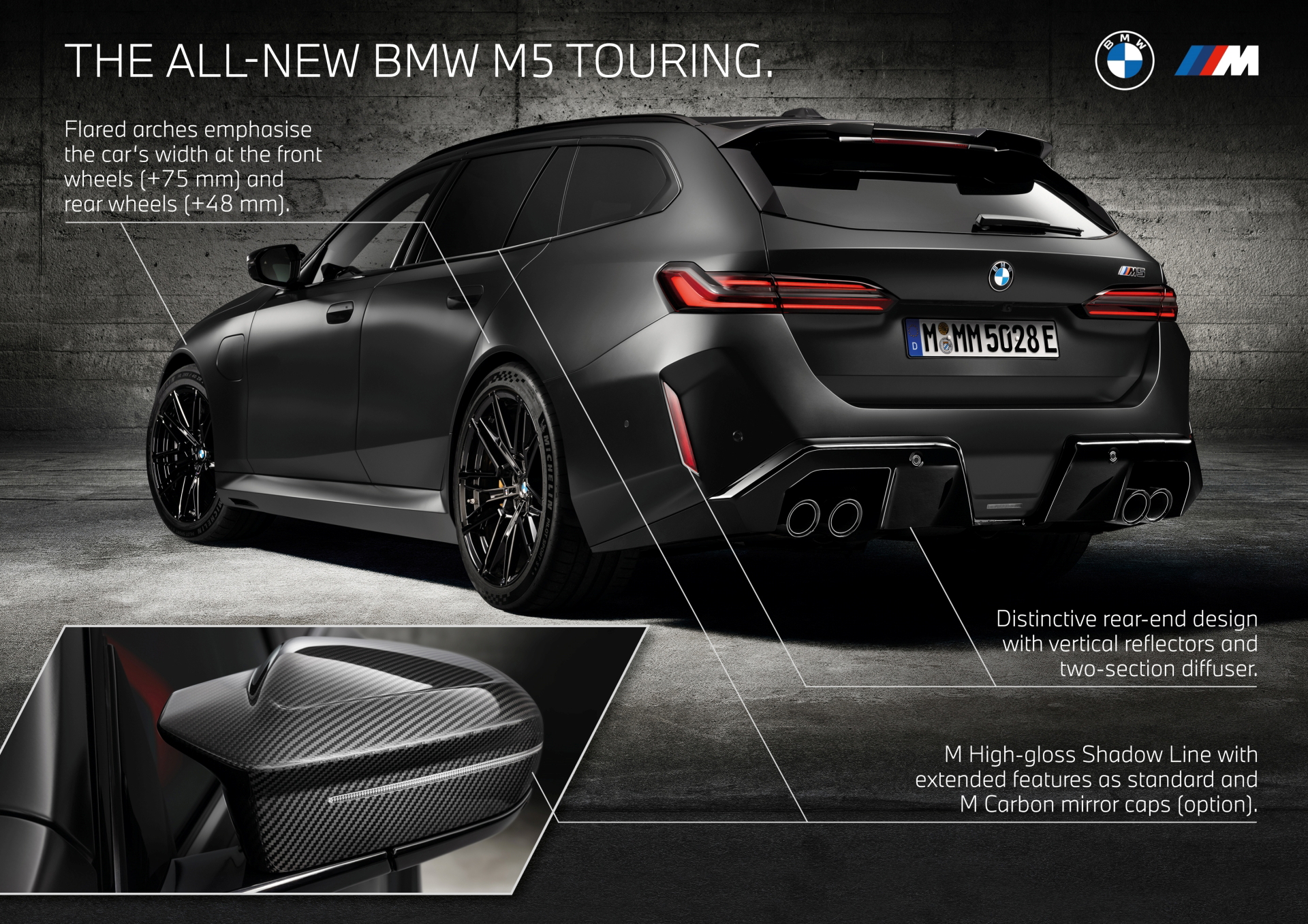 Nuevo BMW M5 Touring: espacio y potencia se fusionan en un diseño vanguardista.