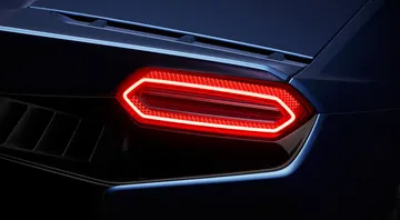 Detalle luz trasera Lamborghini Temerario 2024