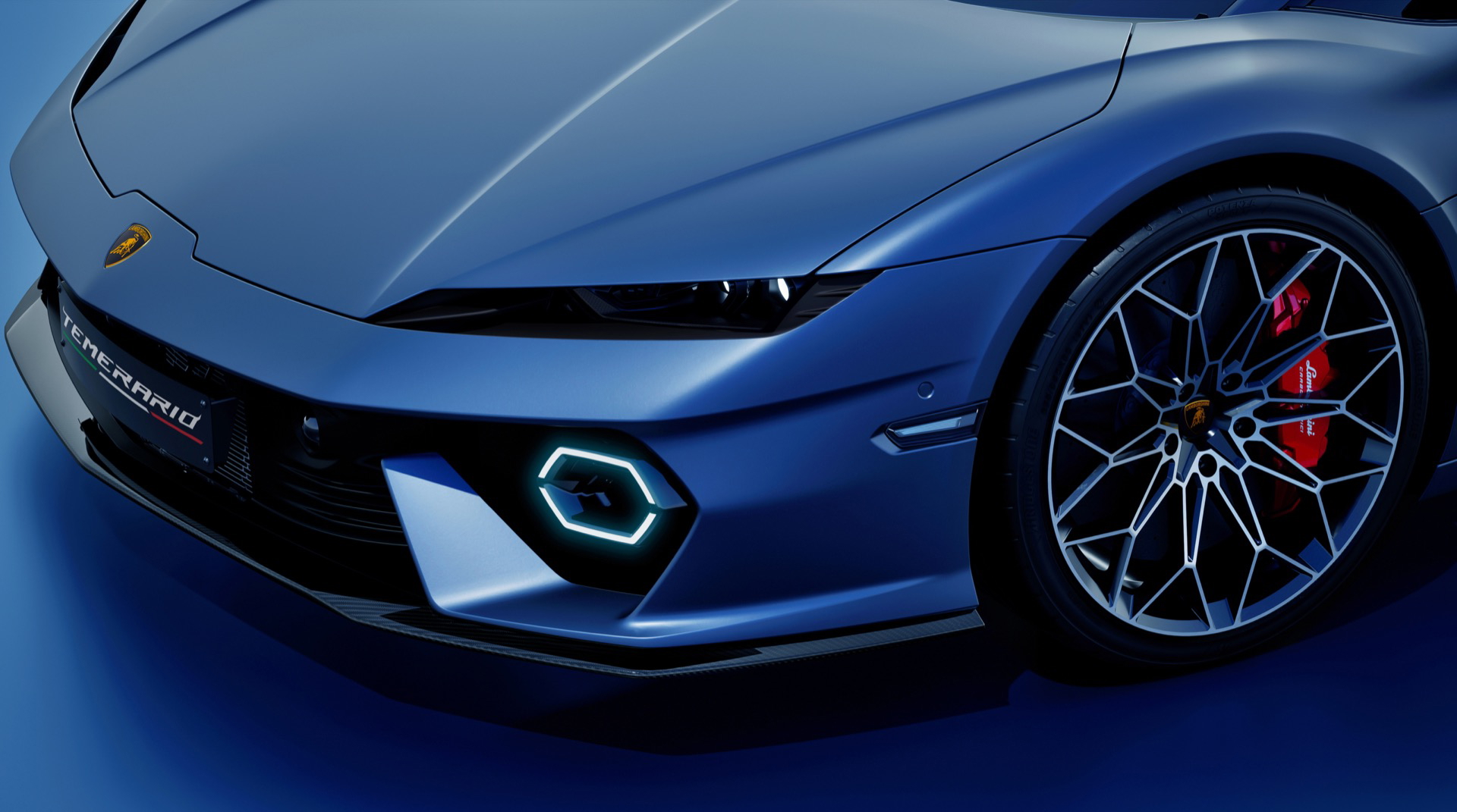 Lamborghini Temerario 2024 en Blu Marinus: poderío y diseño italianos.