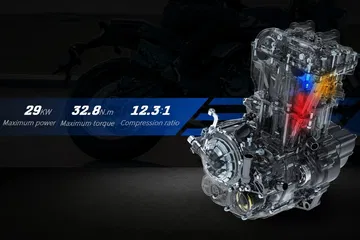 Vista detallada del motor BMW con tecnología de punta.