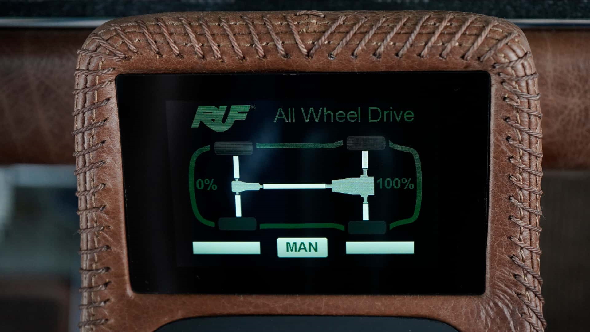 Vista de la pantalla del sistema de suspensión del Rodeo.