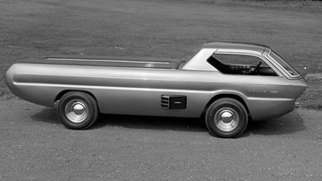 Prototipo Dodge Deora con diseño futurista y funcionalidad cuestionable. Prototipo Dodge Deora con diseño futurista y funcionalidad cuestionable.