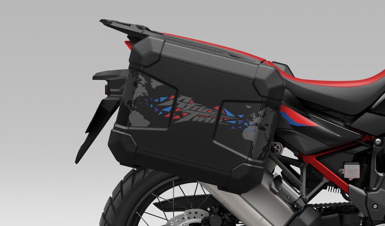 Vista din&aacute;mica de la Honda CRF1100L Africa Twin, &iacute;cono de robustez.