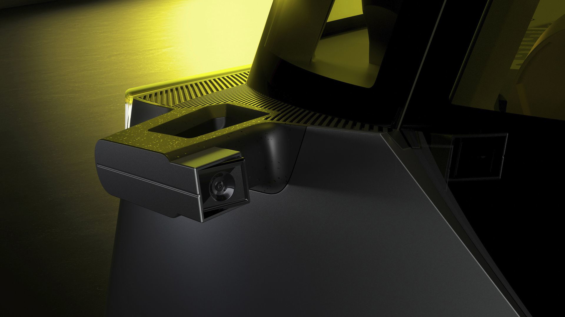 Consola central del Renault Estafette Concept, líneas modernas y minimalismo.