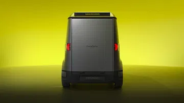 Vista de la Renault Estafette concept 2024 mostrando su innovador diseño trasero.
