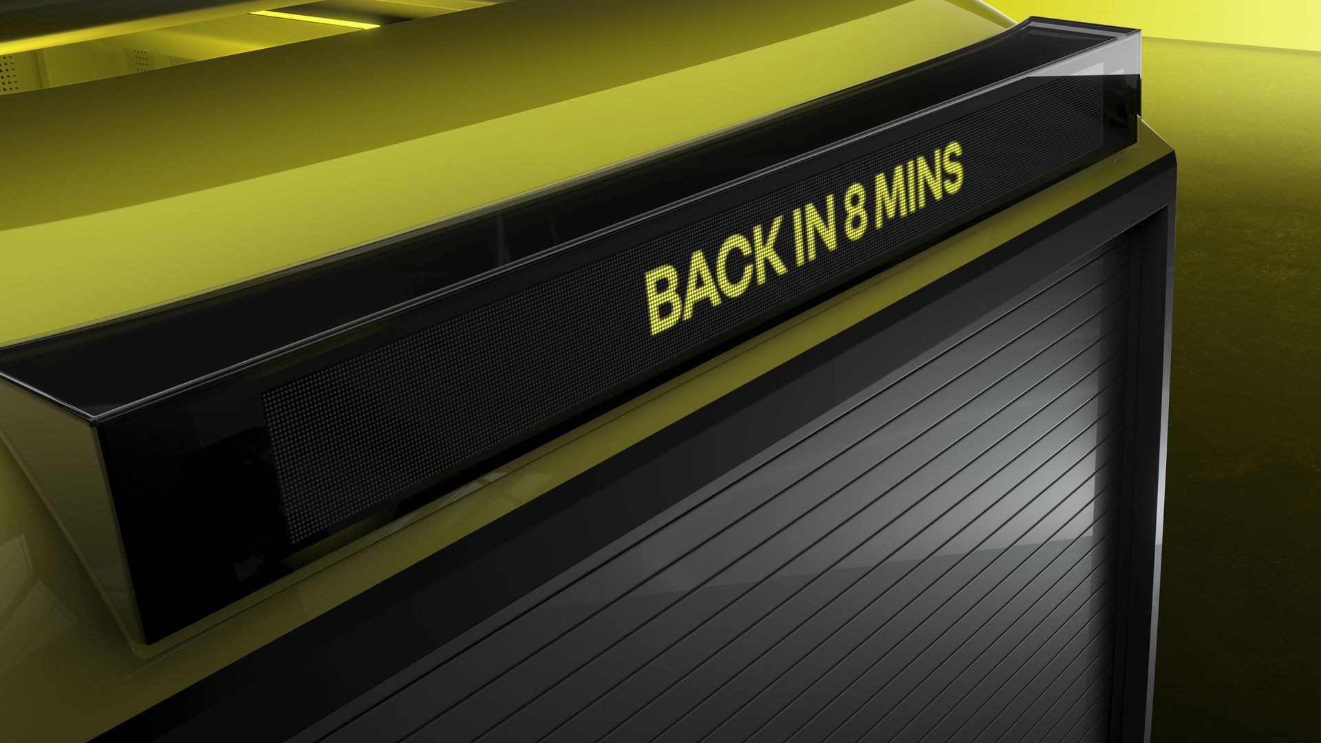 Vista parcial enfocando detalle distintivo Estafette Concept.