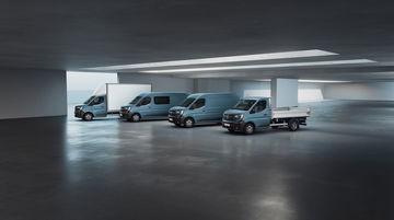 Vista lateral de la furgoneta Renault Master H2