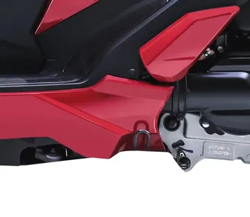 Vista detallada del motor de la SYM Jet X 125, eficiencia y diseño compacto.