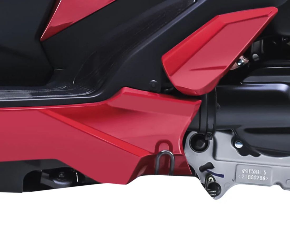 Vista detallada del motor de la SYM Jet X 125, eficiencia y diseño compacto.