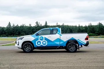 Toyota Hilux FCEV, capacidad todo terreno con motor de hidrógeno. Toyota Hilux FCEV, capacidad todo terreno con motor de hidrógeno.