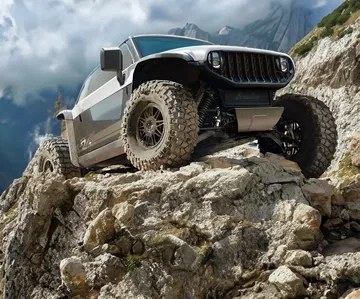Compacto y versátil, este 4x4 demuestra su capacidad en terrenos agrestes.