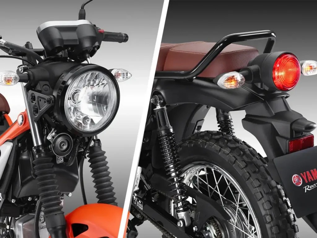 Vista delantera y trasera de la Yamaha PG-1, destacando su eficiencia y diseño práctico.