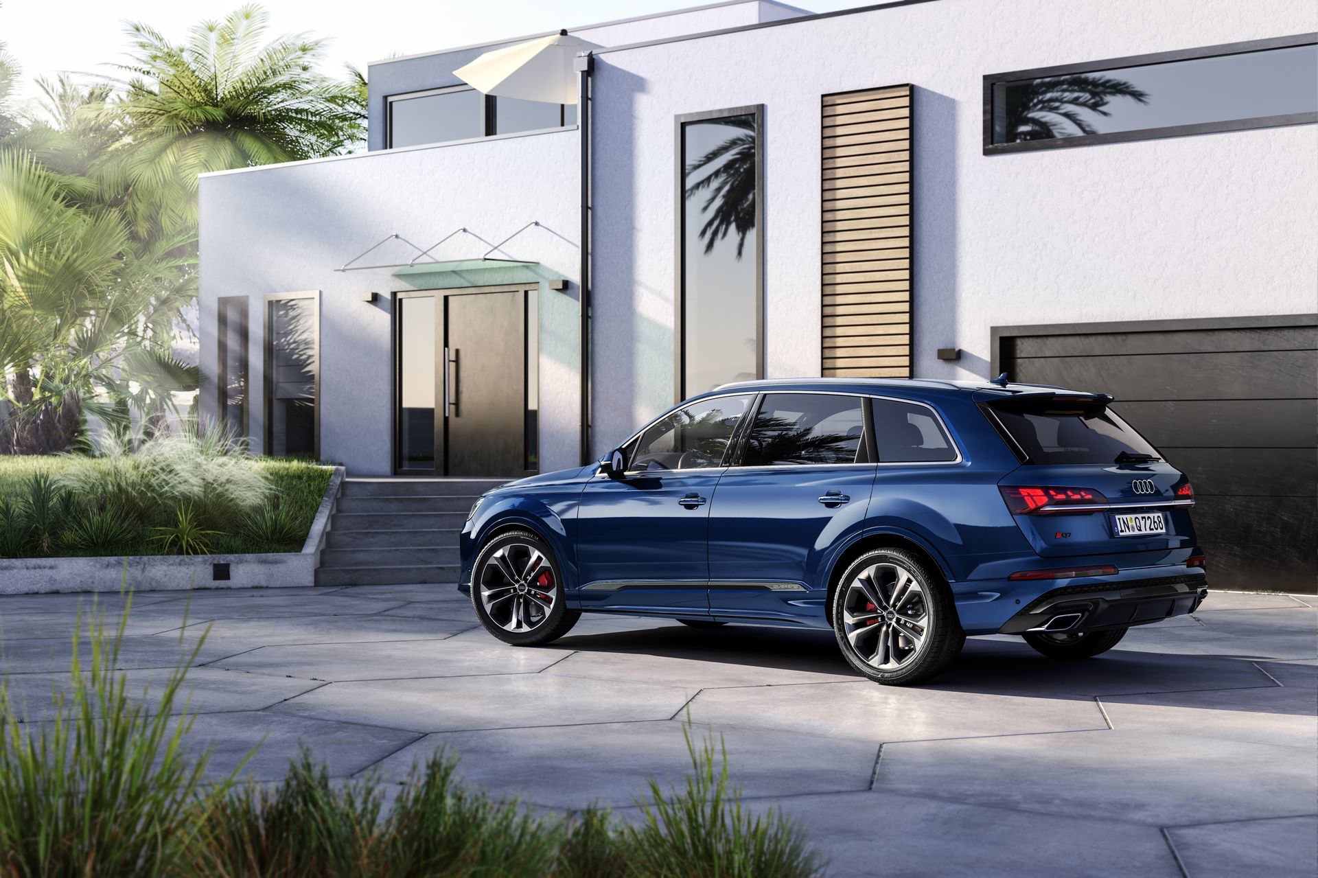 Audi Q7 2024 muestra su imponente diseño lateral
