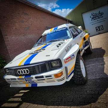 Audi Quattro en livery clásico competirá en Dakar