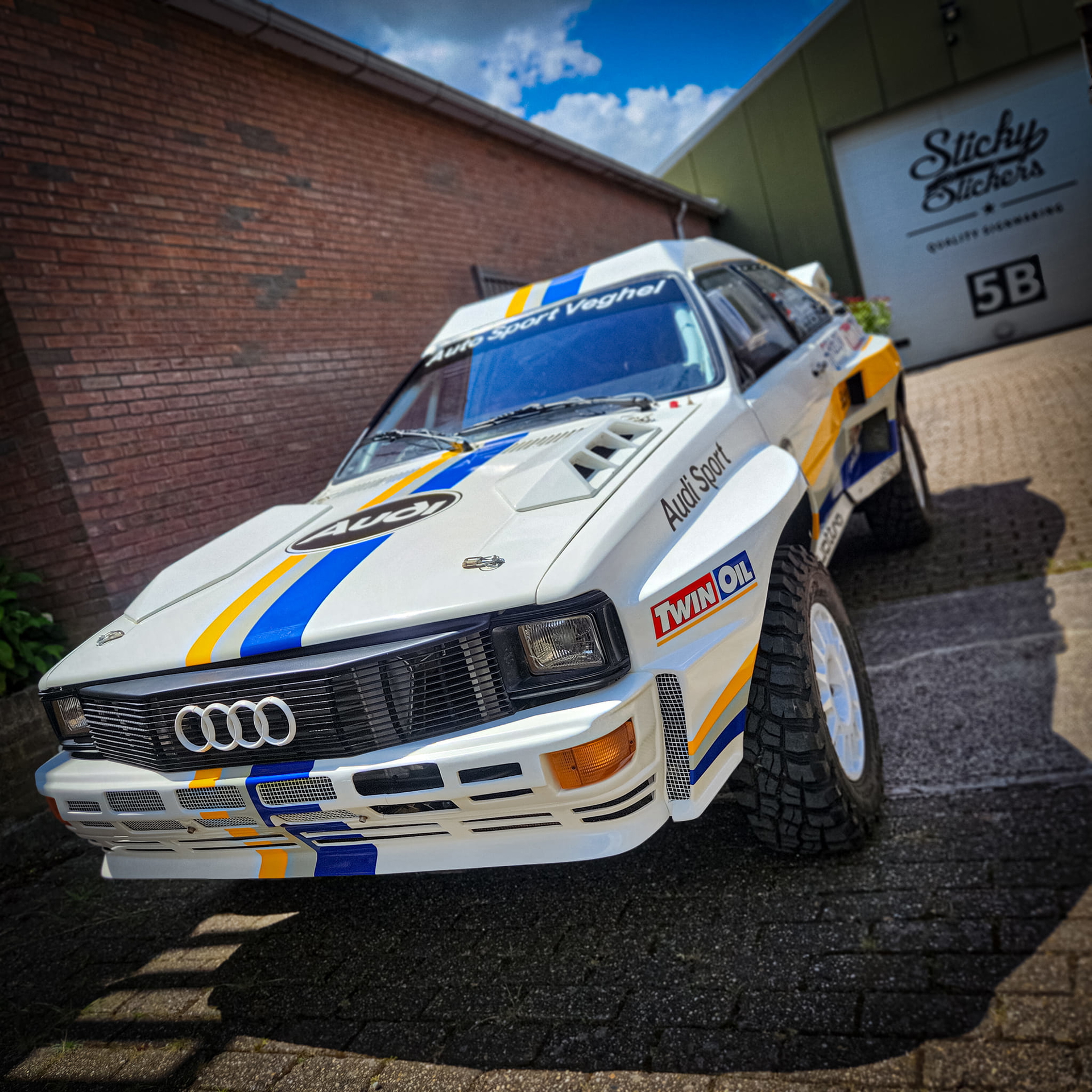 Audi Quattro en livery clásico competirá en Dakar