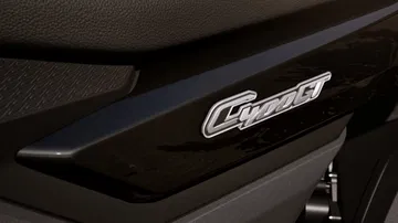 Vista cercana del emblema