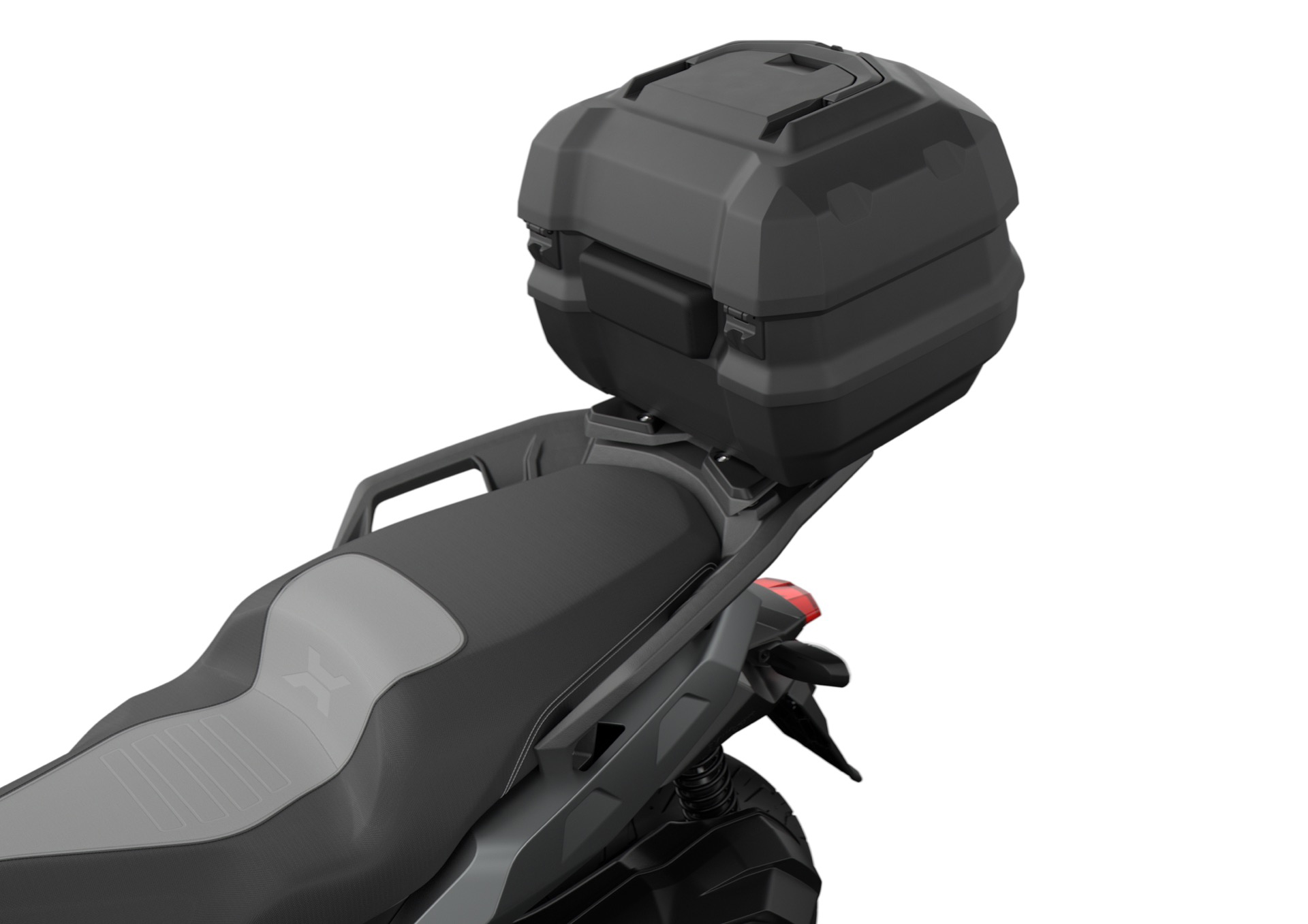 Vista trasera BMW C 400 X evidenciando su diseño SUV compacto y moderno.