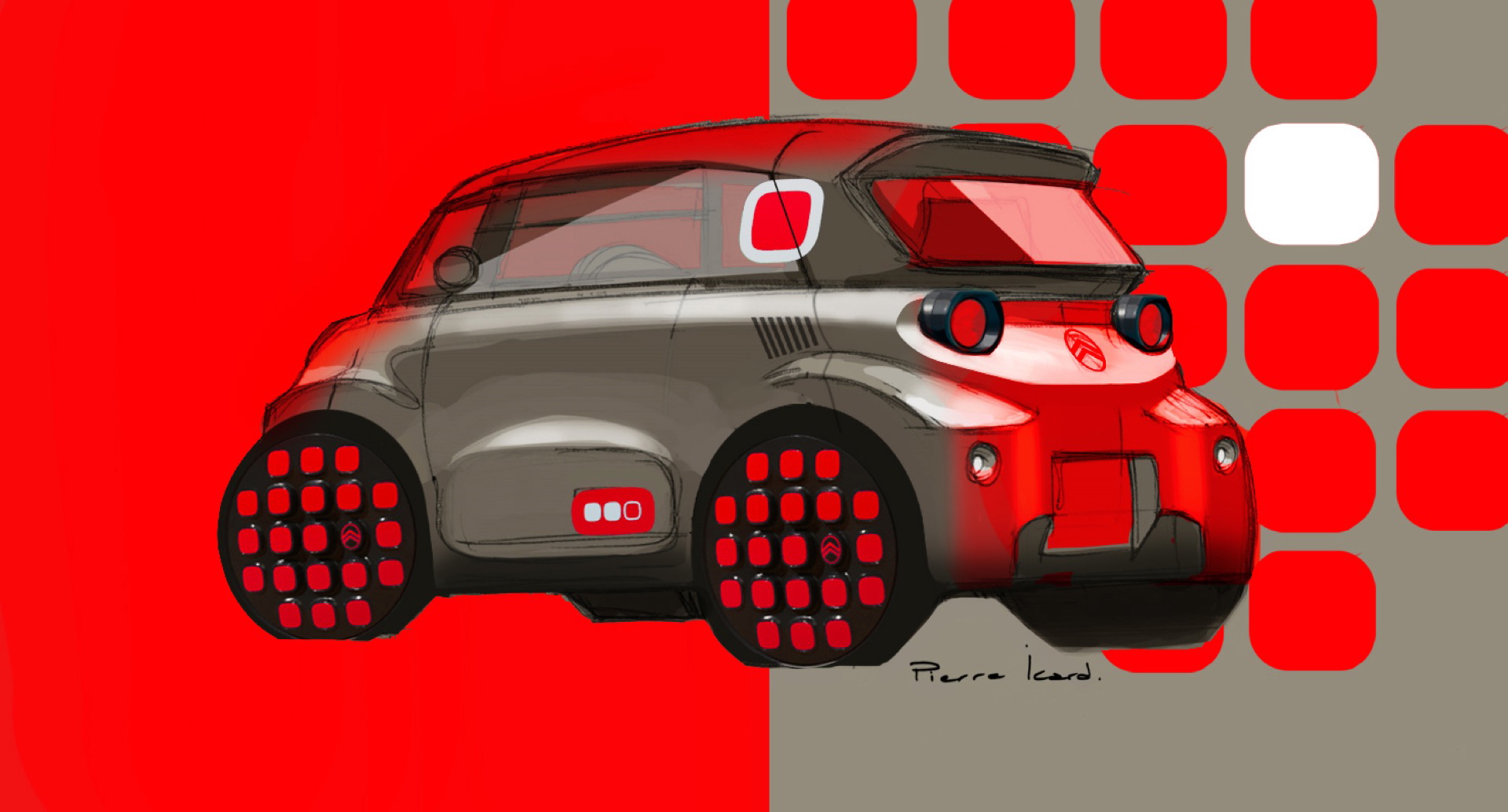 Visión lateral del Citroën AMI 2025, diseño compacto y urbano