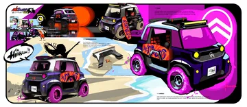 Vista artística del Citroën Ami Buggy Concept