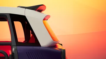 Perfil lateral del Citroën Ami Buggy Concept sin puertas