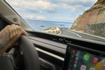 Vista del tablero del Citroën C3 Aircross mostrando la instrumentación digital.