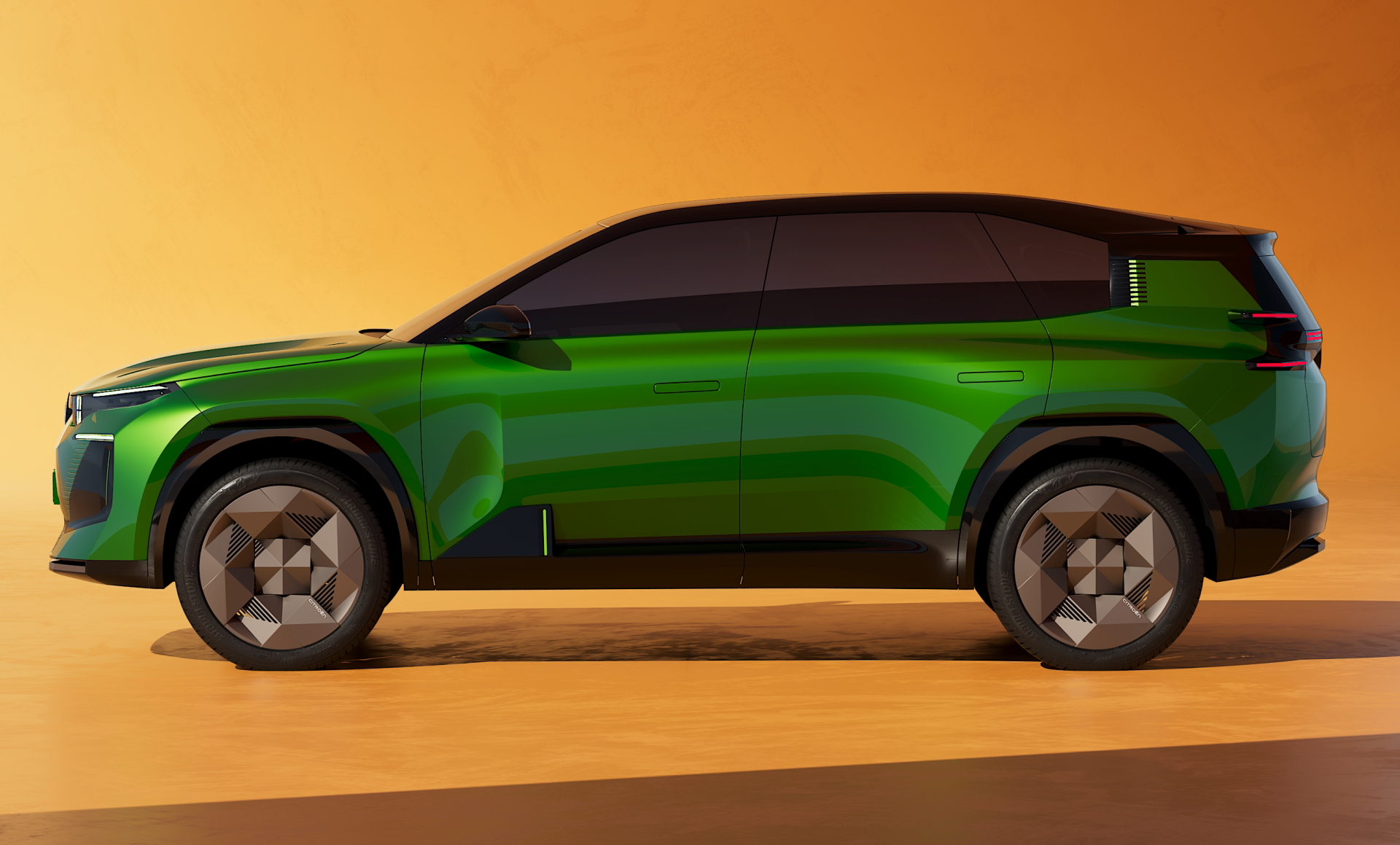 Vista lateral del nuevo Citroën C5 Aircross, destacando su línea aerodinámica.