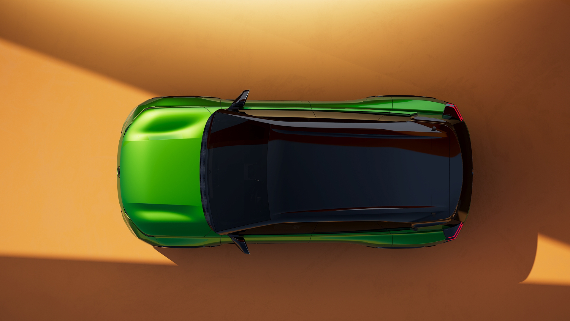 Vista aérea del Citroën C5 Aircross mostrando su techo y diseño superior.