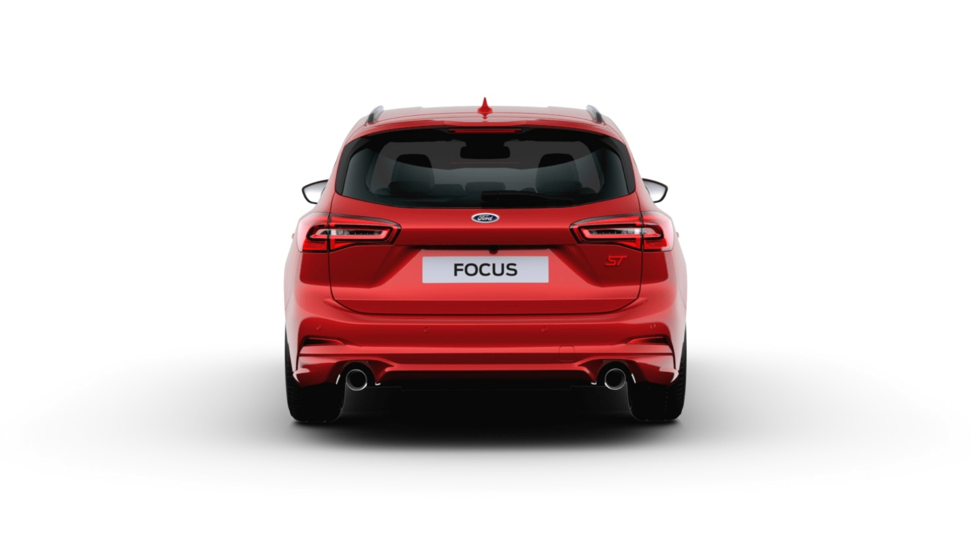Vista trasera del Focus ST Sportbreak mostrando su diseño deportivo y dinámico