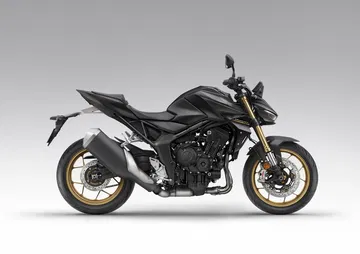 Vista lateral Honda CB1000 Hornet, muestra diseño agresivo y estilizado.