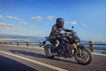 La Honda CB1000 Hornet 2025 capturada en su hábitat natural, irradiando deportividad y prestancia.