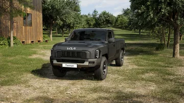 Nueva pick-up Kia Tasman 2025, diseño robusto con líneas modernas, listo para competir.