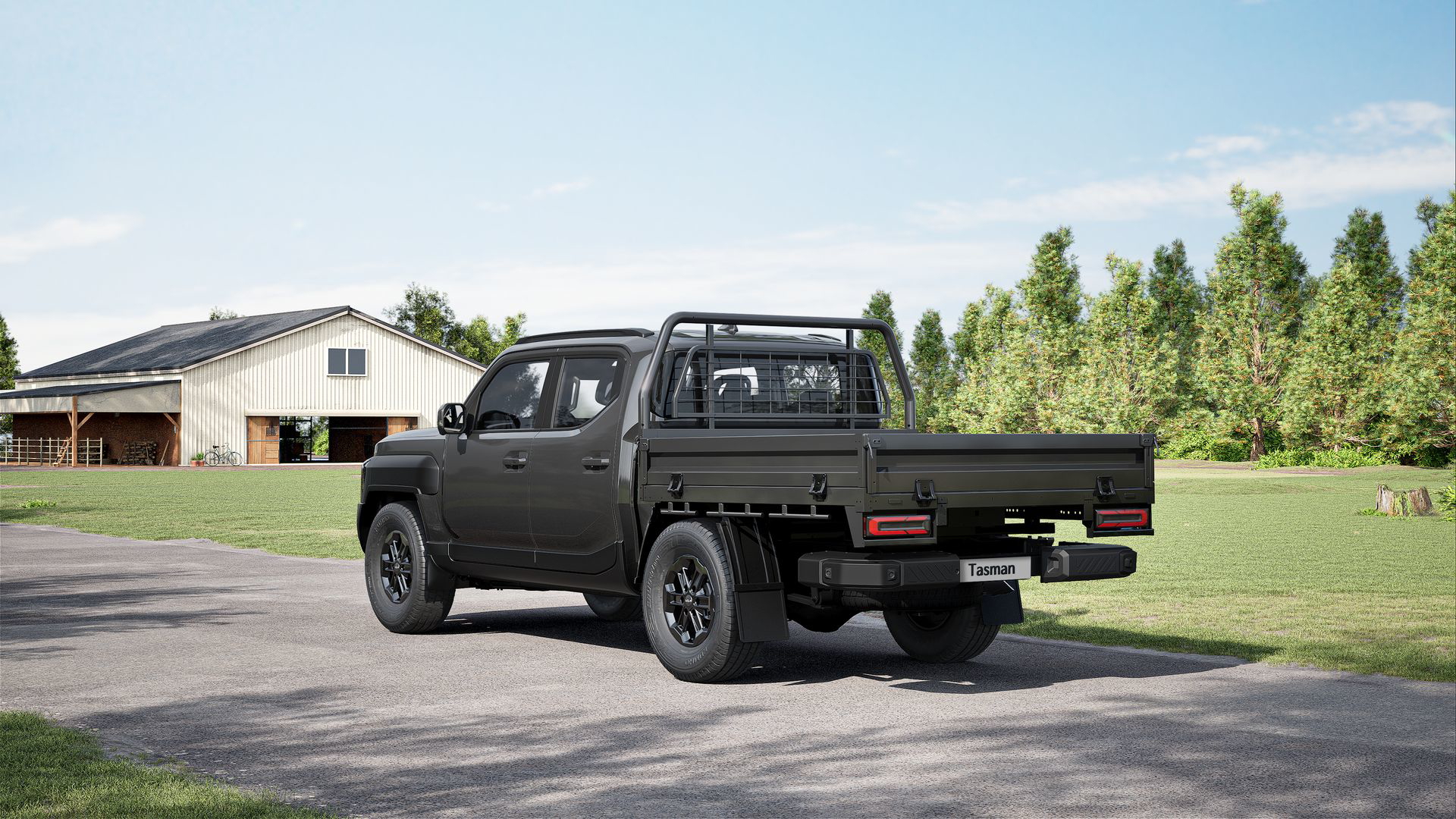 Pick-up 4x4 Kia Tasman con diseño robusto y funcional, listo para desafiar a Hilux y Ranger.