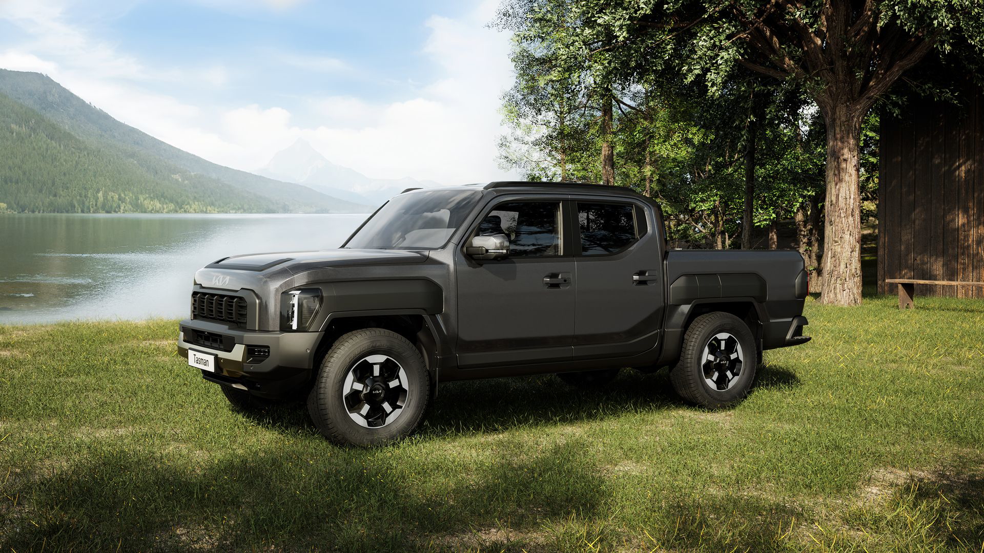 Nueva Kia Tasman 2025 con diseño robusto, apuntando a dominar el segmento de pick-ups.