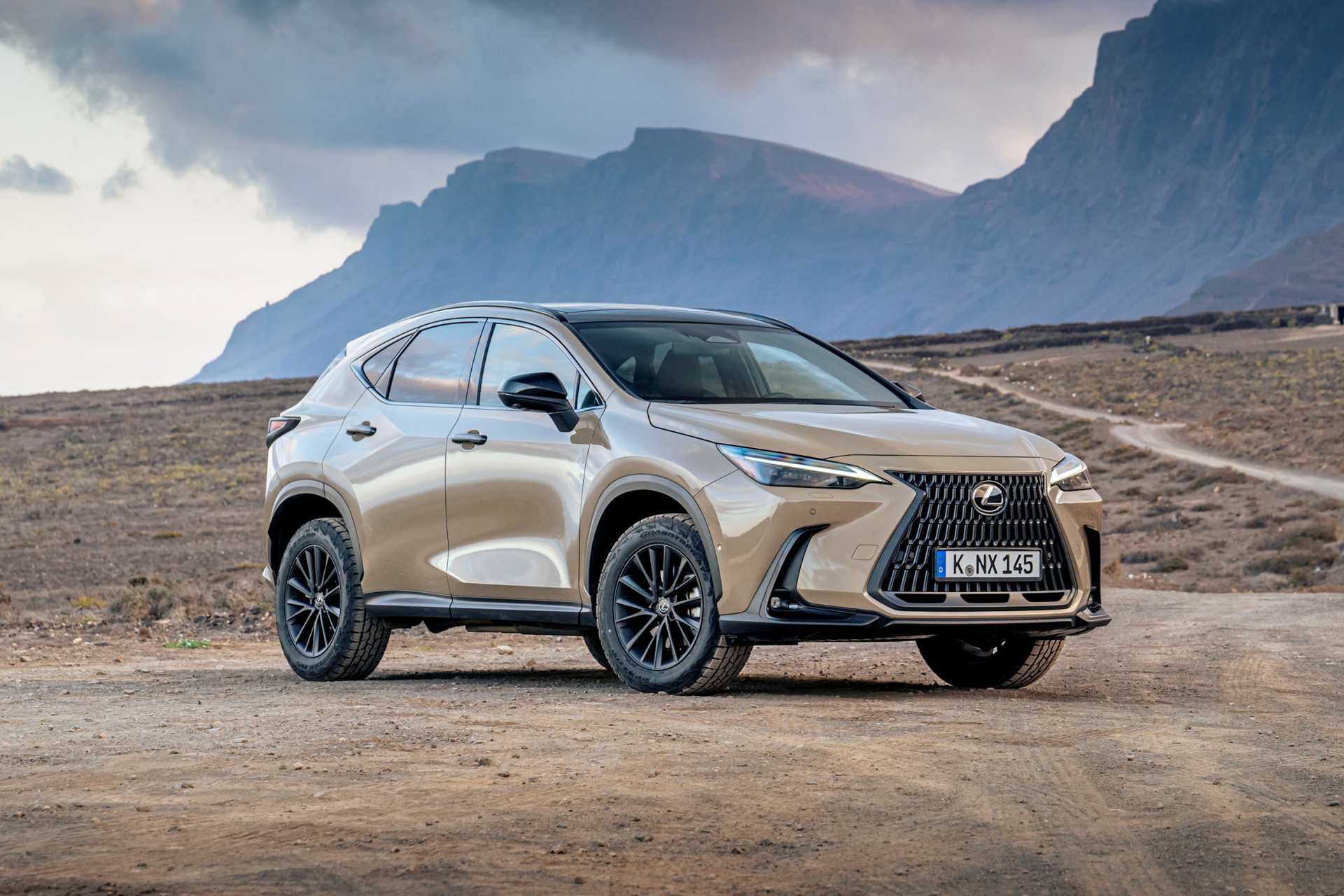 Vista lateral del Lexus NX 350h Overtrail 2024 mostrando su robustez