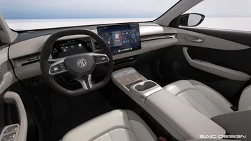Vista del habitáculo del MG ES5, destacando su diseño moderno y acabados
