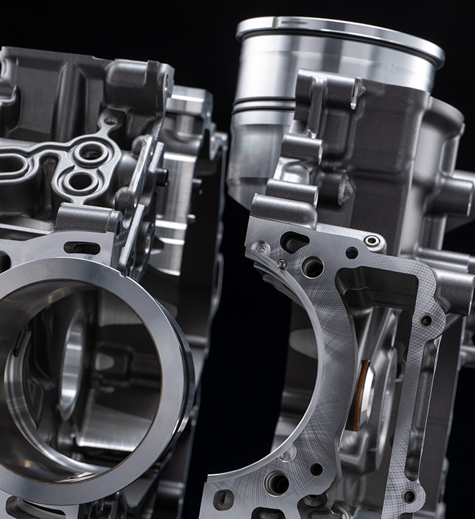 Ducati impresiona con su motor V2 ligero y potente: 126 CV y 54,4 kg.