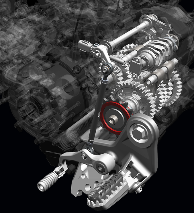 El poderío italiano encapsulado en un motor V2 ligero y potente: una obra maestra de la ingeniería.