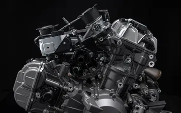Ducati presenta su motor V2 ligero de 126 CV, destacando por su peso pluma de 54,4 kg.