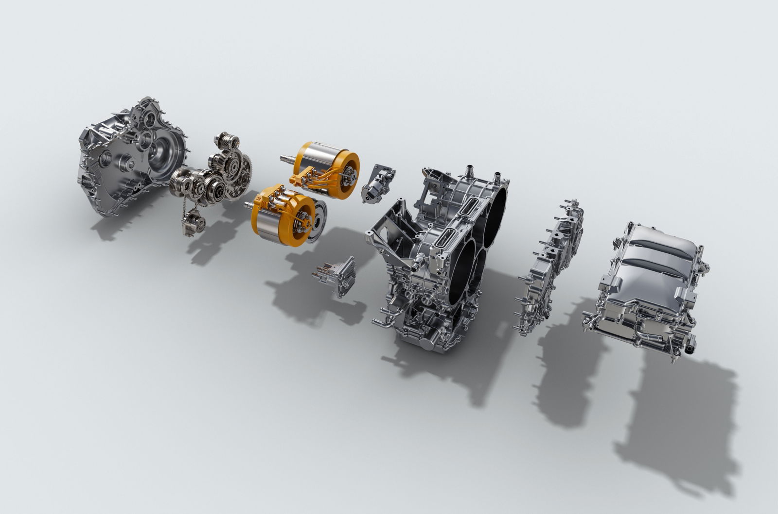 Despiece del motor y transmisión del MG3. Detalles técnicos destacados.