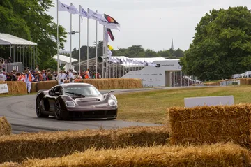 El Radford Type 62-2 recibiendo el Michelin Showstopper en Goodwood.
