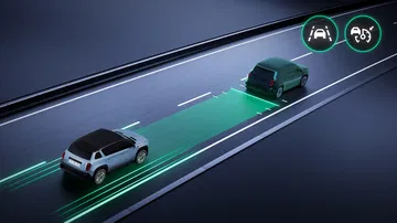 Visión de la tecnología de asistencia a la conducción en el nuevo Renault 4.