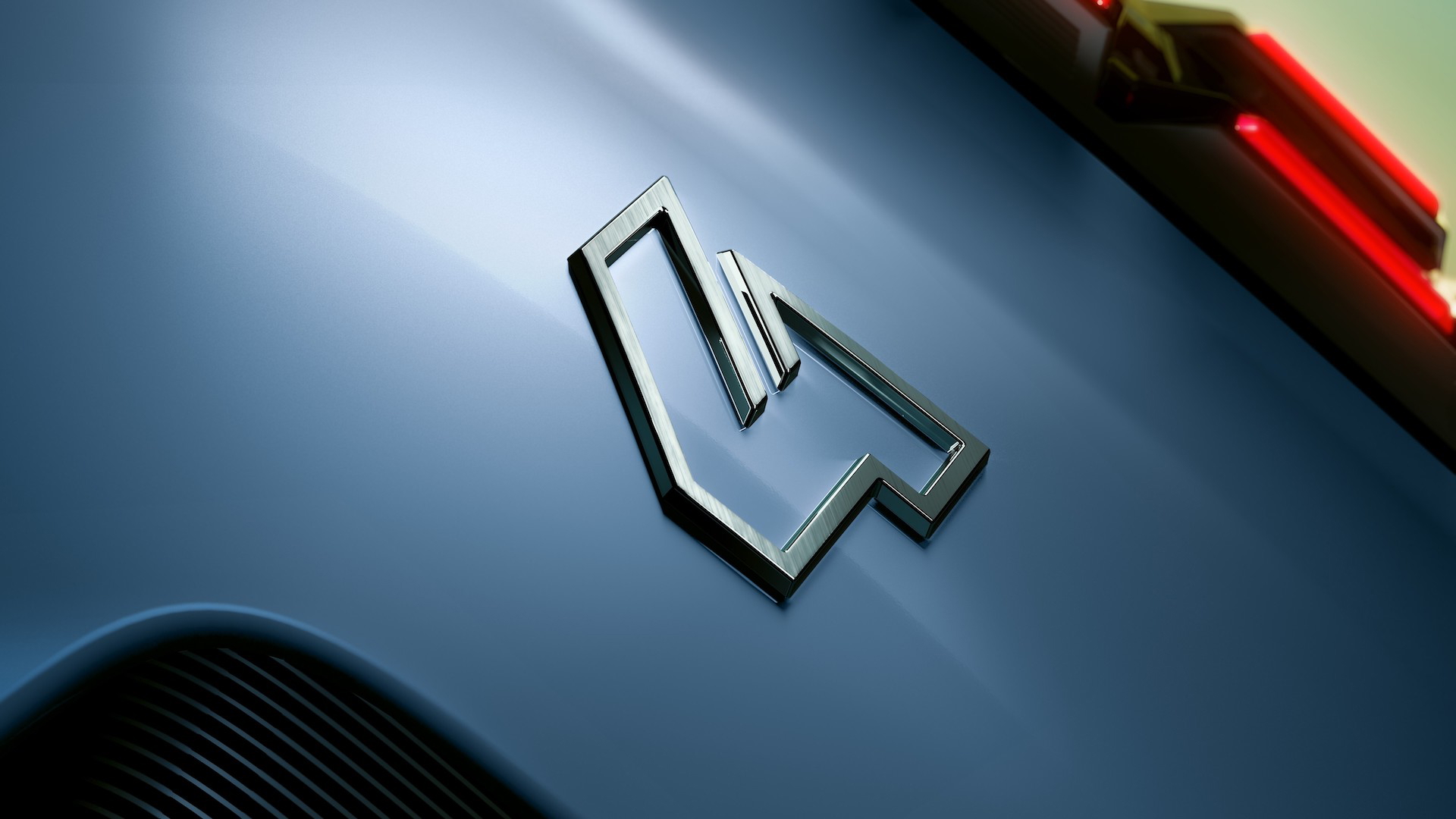 Detalle emblemático del Renault 4 E-Tech eléctrico, un guiño clásico al futuro.
