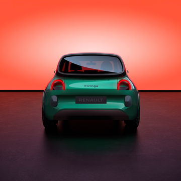 Vista trasera del renovado Renault Twingo, icónico y listo para la electrificación.