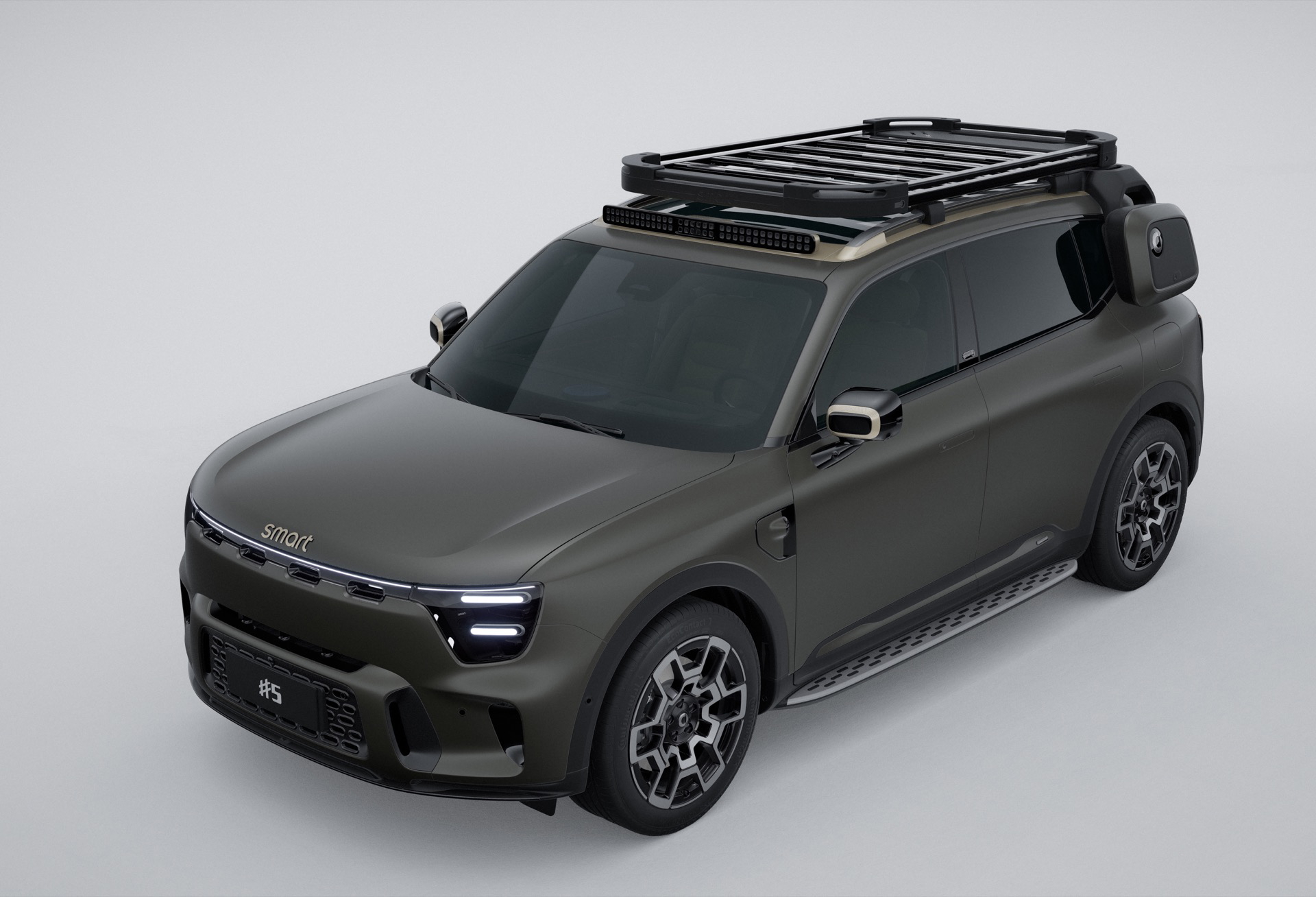 Vista lateral Smart #5 Summit Edition, 4x4 con gran maletero