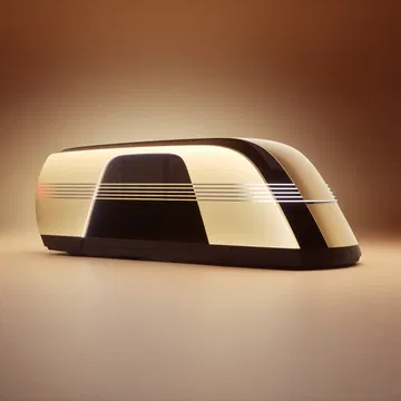 Vista lateral del Tesla Cybercab, resaltando su diseño vanguardista y aerodinámico.