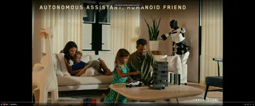 Interior del Tesla Cybercab, destacando la ausencia de volante y pedales.