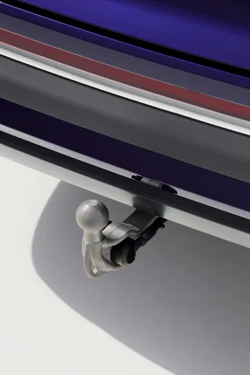 Enganche de remolque retráctil del Volkswagen Tayron 2025.