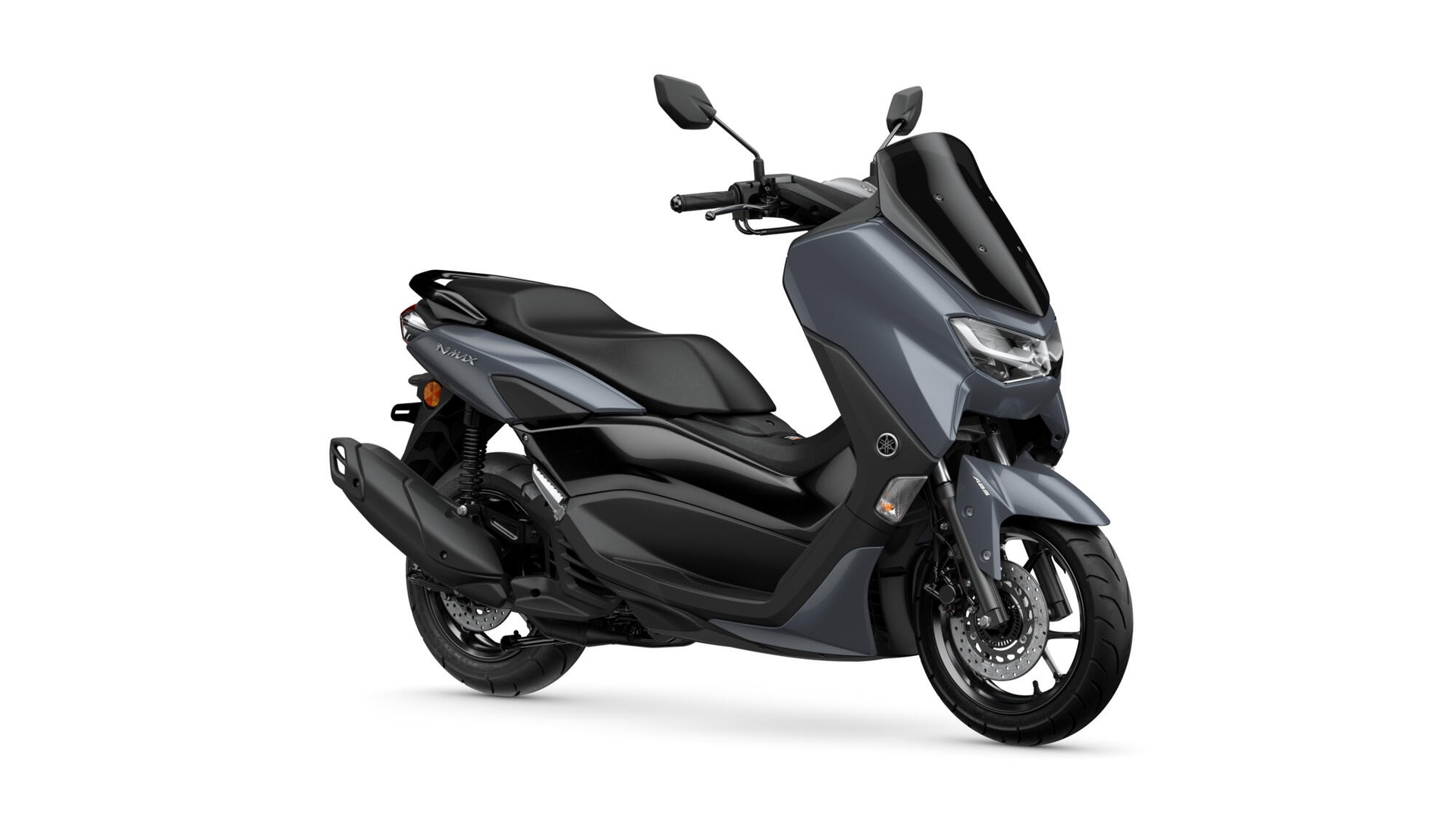 Vista lateral Yamaha NMAX 125 destacando su diseño aerodinámico y compacto.