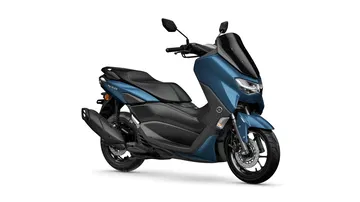 Vista lateral del Yamaha NMAX 125, destacando su diseño compacto y moderno.
